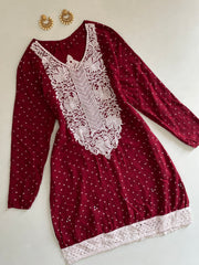 Embroidered Kurti-Bust 36