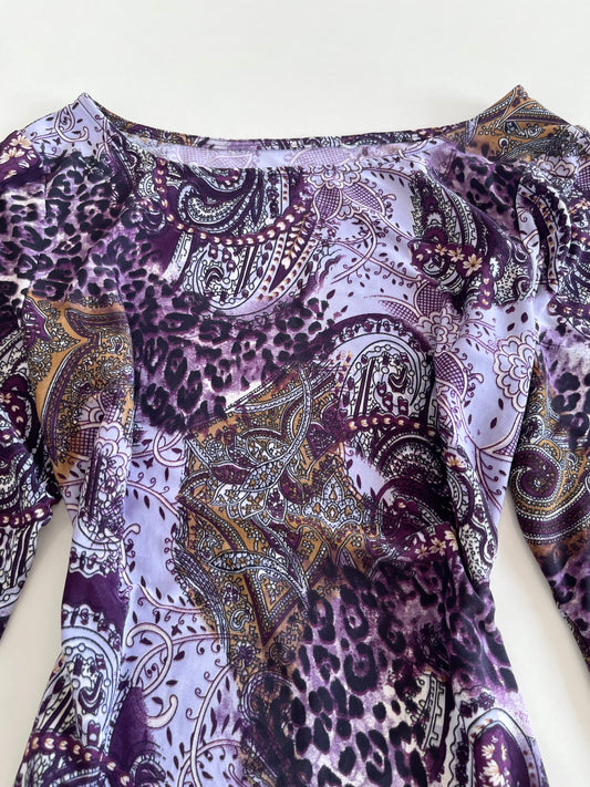 Vintage Paisley Top-Bust 36 to 38