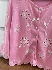 Embroidered Christmas Sweater-Bust 38