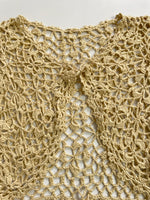 Load image into Gallery viewer, Front Knot Crochet Top-Bust 30 to 32
