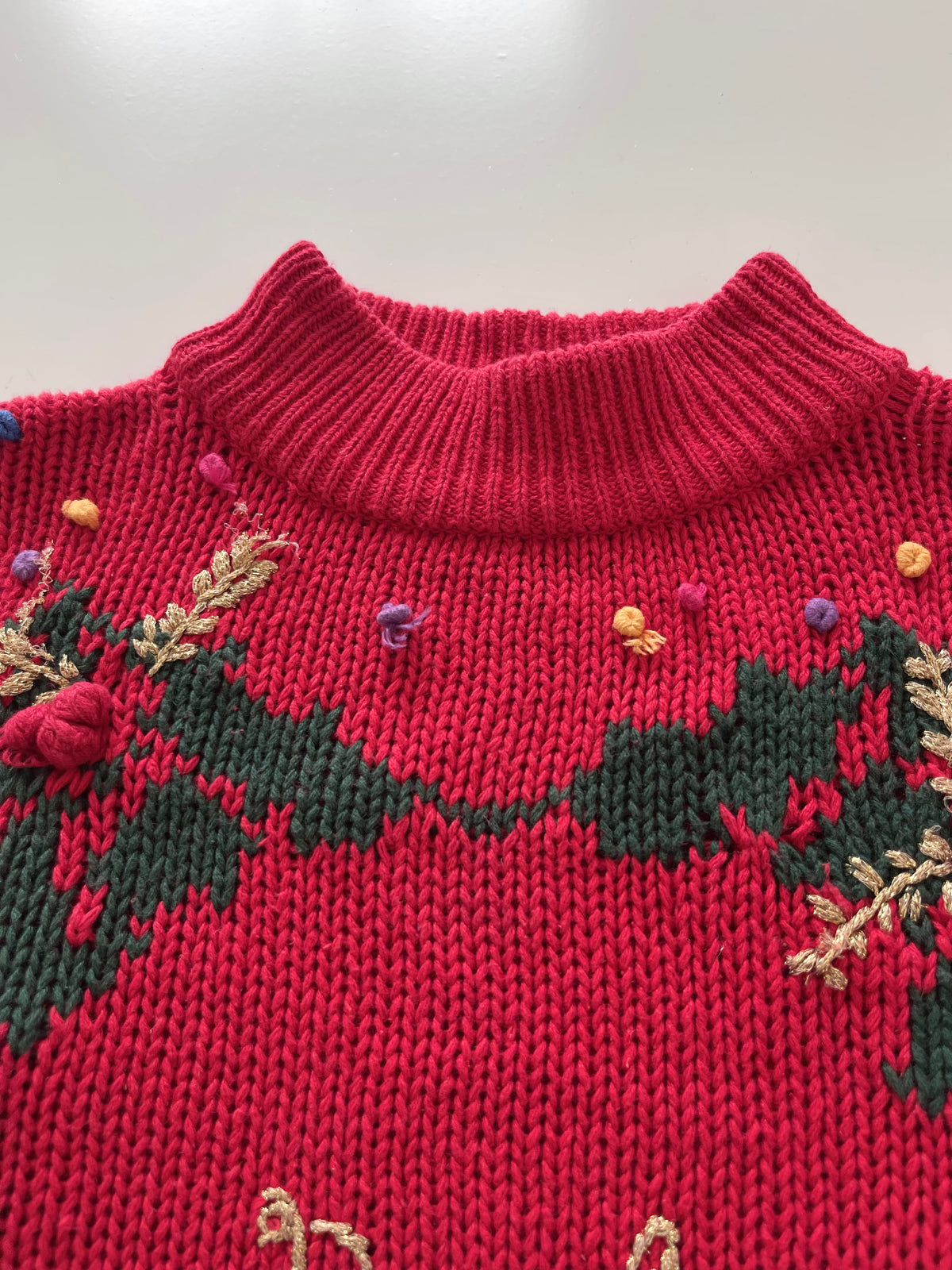 Work In Progress Embroidered Sweater-Bust 46