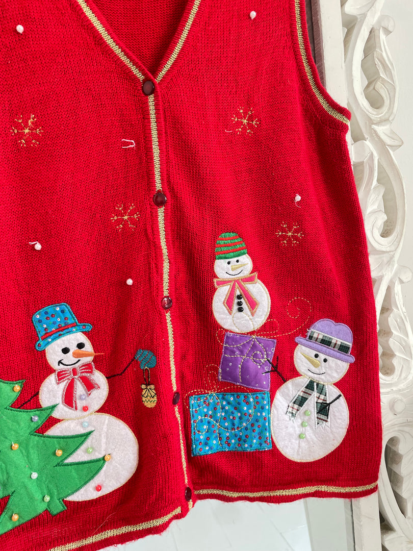 Christmas Sweater Vest-Bust 36