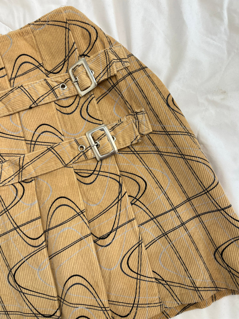 Rafthi Vintage Corduroy Skirt-Waist 28