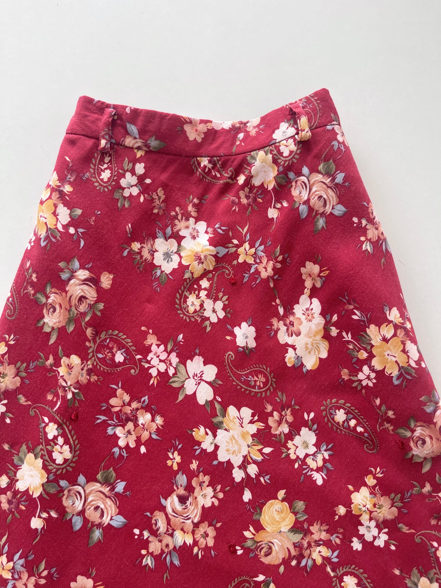 Keith Red Skirt-Waist 26