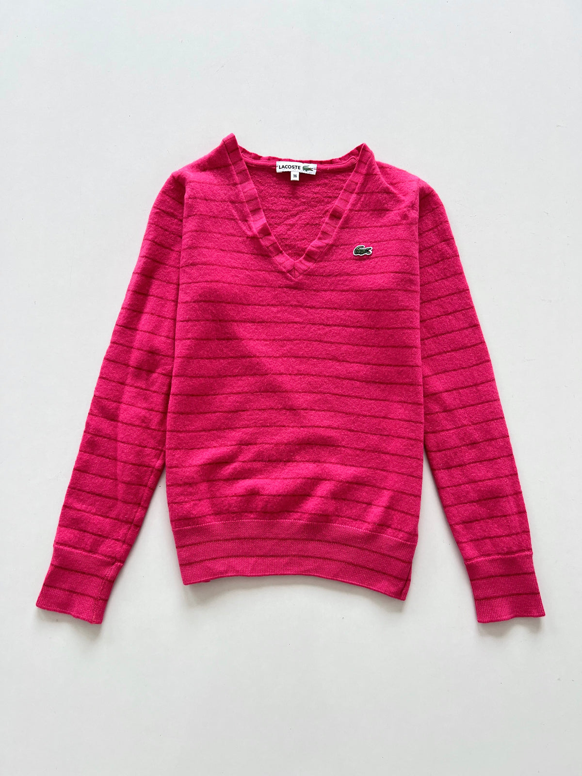 Lacoste Pure Wool Vintage Sweater-Bust 28 to 30