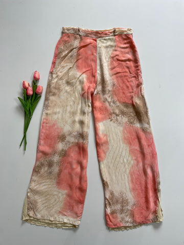 PAT TOO PAT PRINTED FLORAL PANTS - WAIST 28