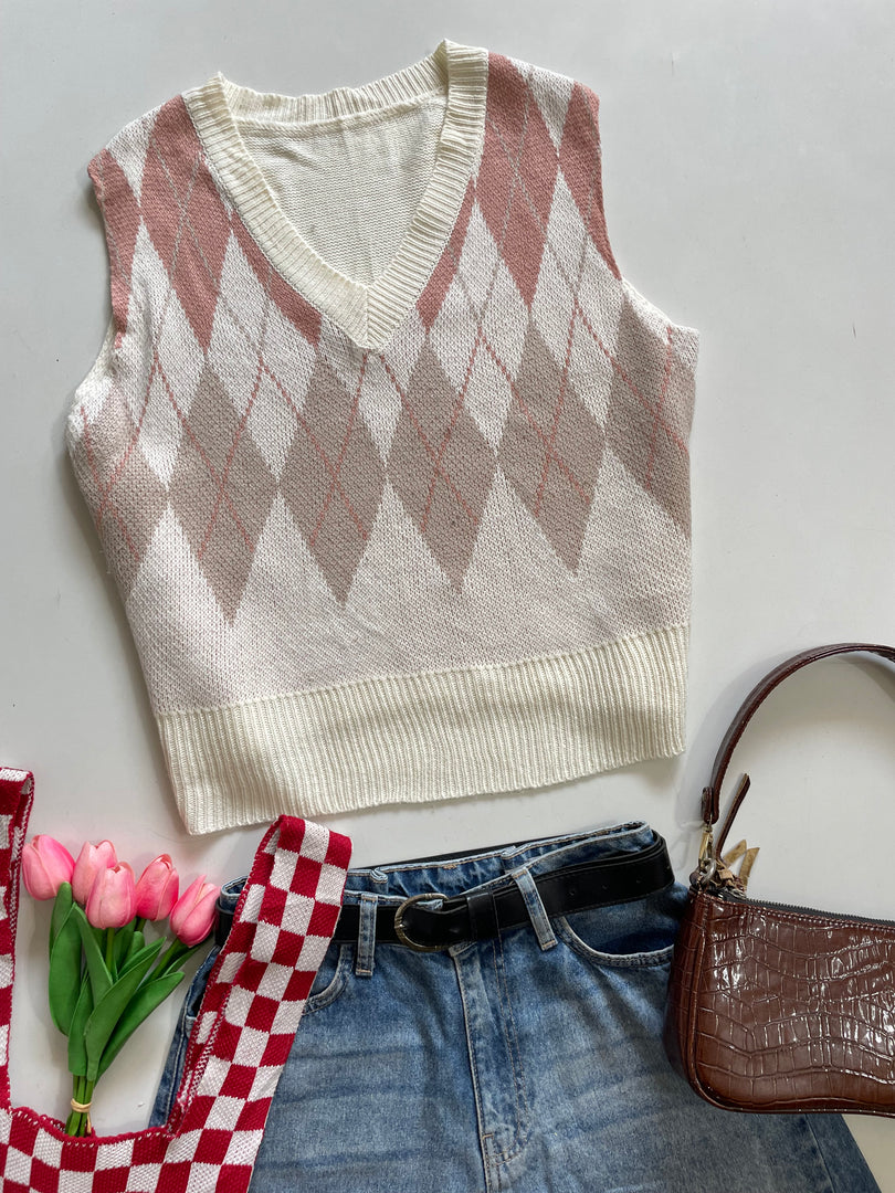 Soft Sweater Vest-Bust 38 to 42