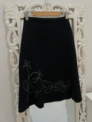 Vintage Embroidered Skirt -waist 32