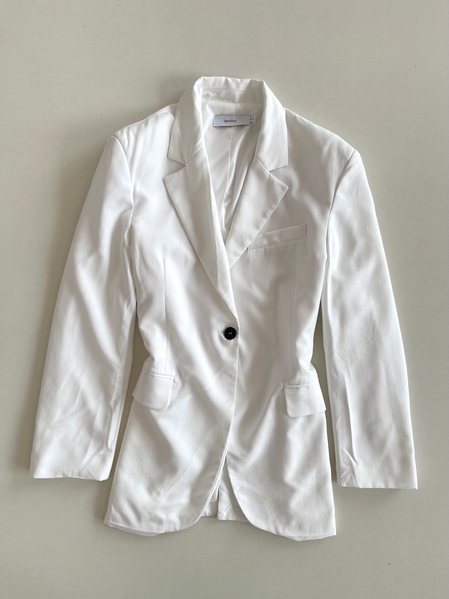 Bershka White Blazer-Bust 44