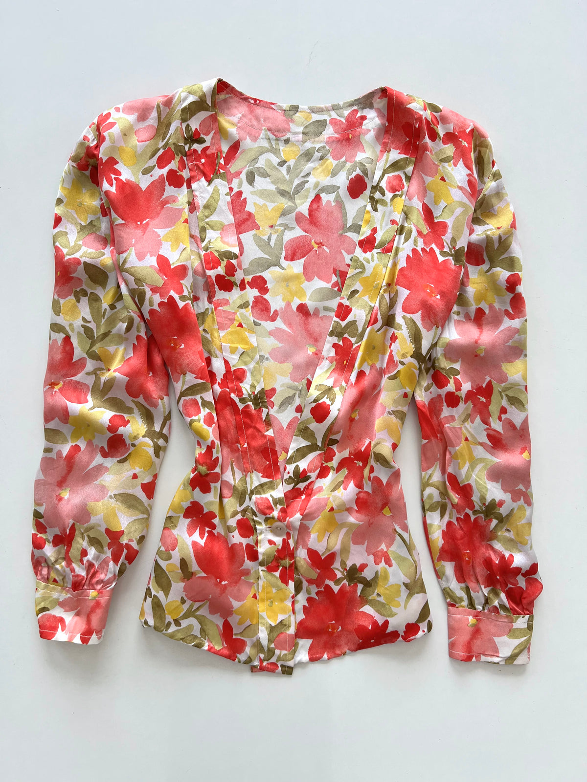 Vintage Silk Top-Bust 44