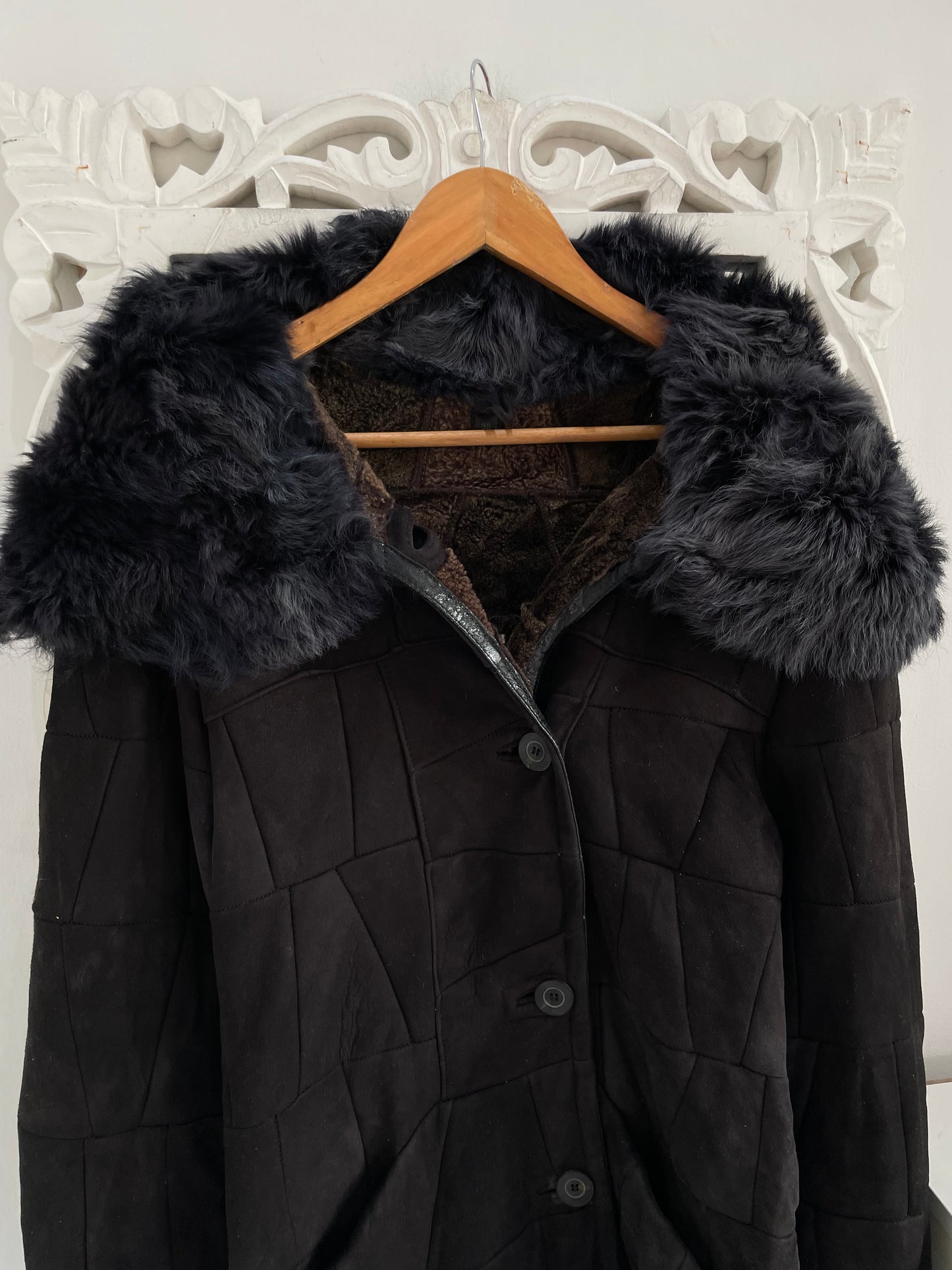 Vintage Thick Sherpa Coat-Chest 38