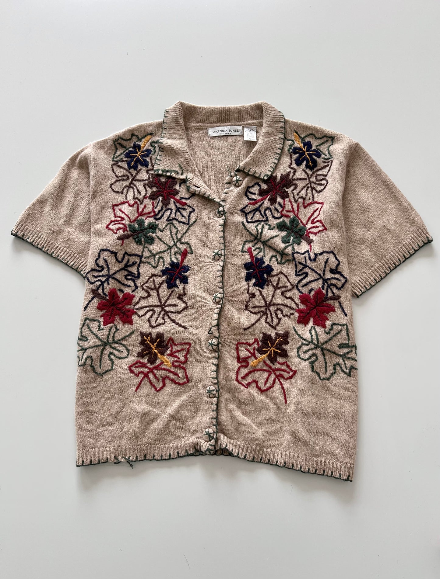 Victoria Jones Embroidered Sweater-Bust 54