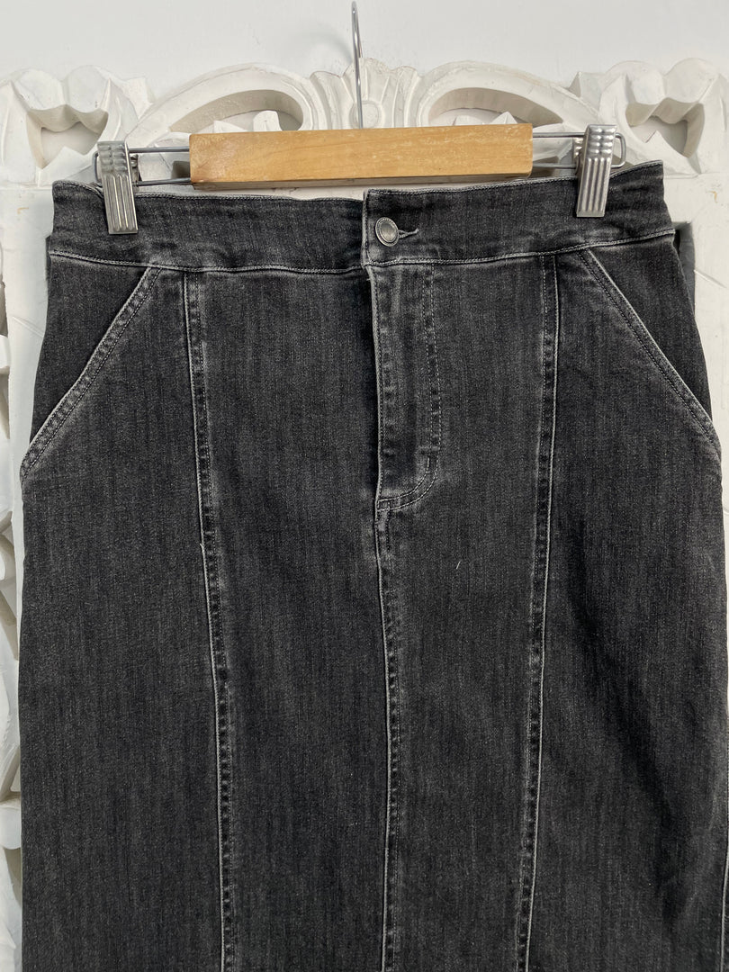 Denim Long Skirt-Waist 28