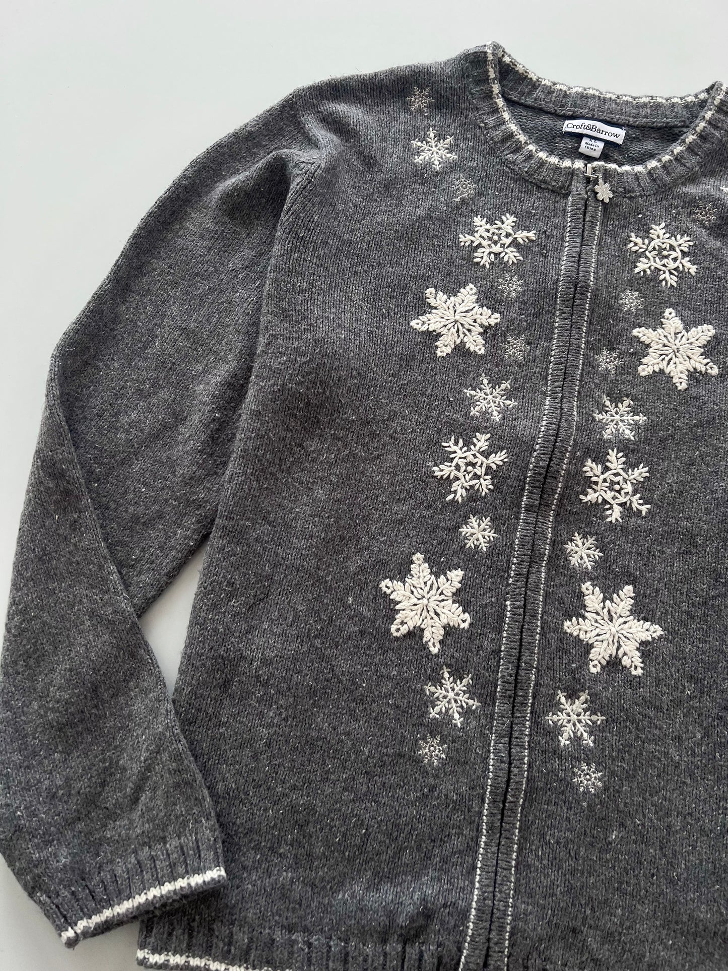 Croft&Barrow Embroidered Zipper -Bust 50