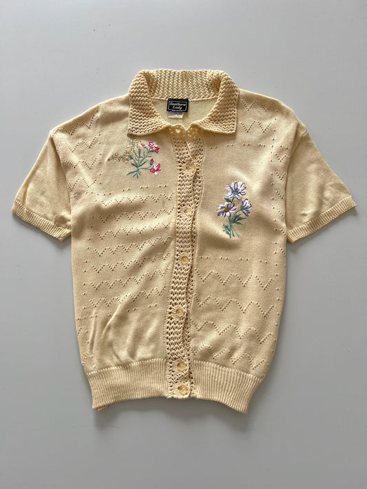 Southern Lady Embroidered Sweater-Bust 44
