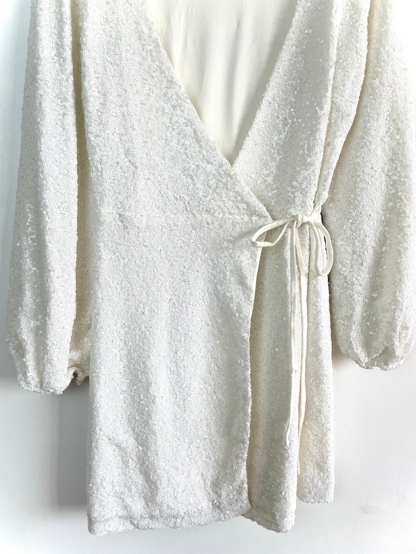 Sequin Wrap Dress-Bust 36 to 38