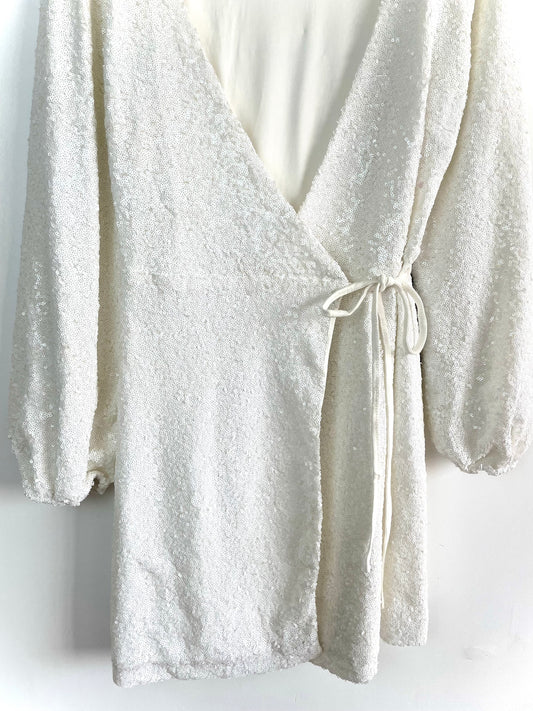 Sequin Wrap Dress-Bust 36 to 38