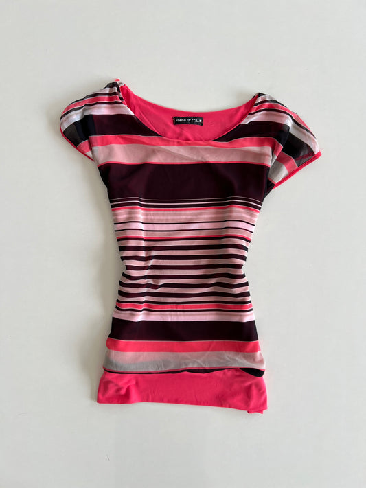 Italian Striped Top-Bust 38 to 40