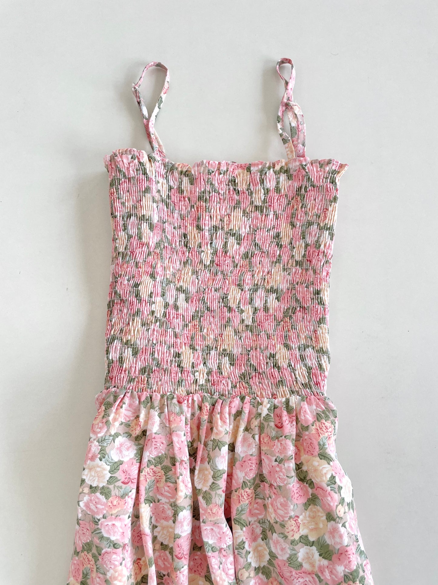 Flora Smocked Slip Dress -Bust 32 to 36