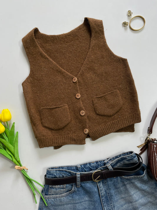 Soft Sweater Vest- Bust 30 to 32