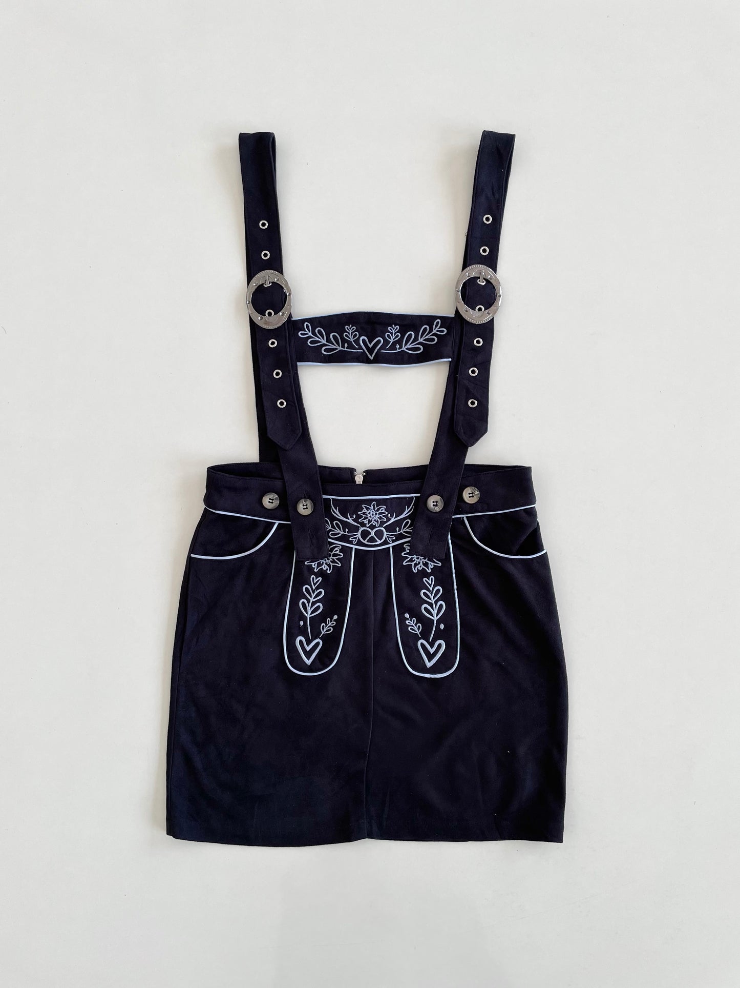 Dirndline Vintage Embroidered Galace Skirt-Waist 28