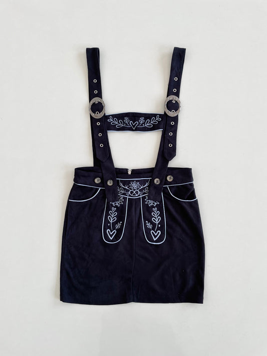 Dirndline Vintage Embroidered Galace Skirt-Waist 28