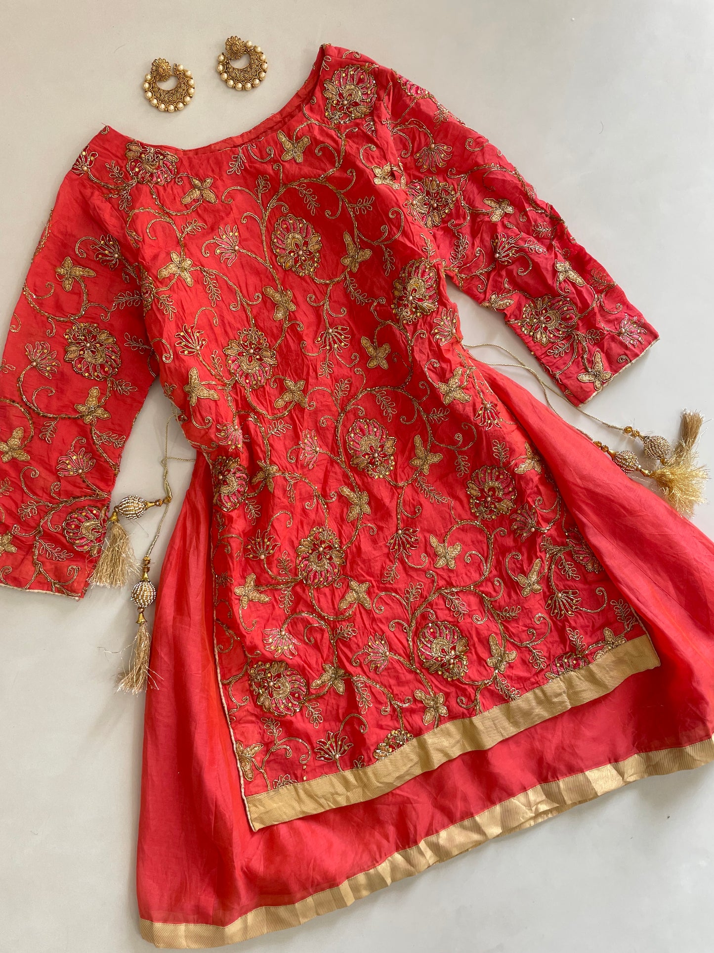 Embroidered Kurti-Bust 32
