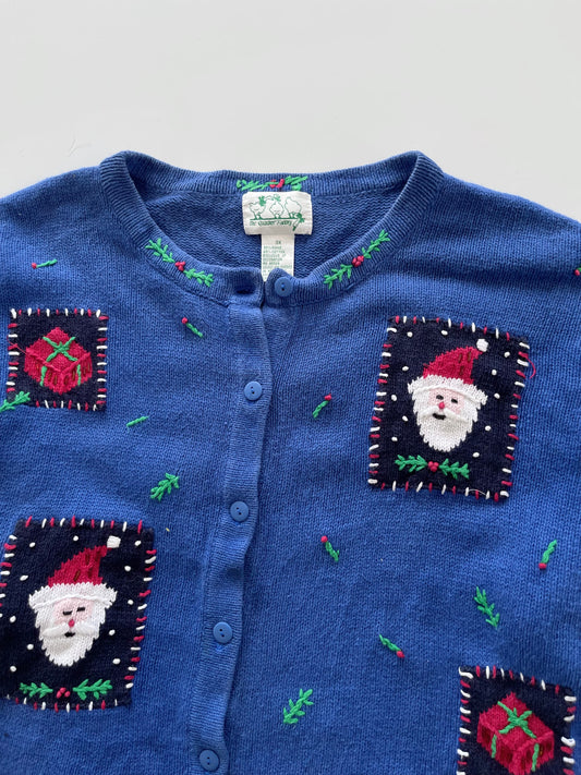 The Quacker Factory Christmas Embroidered Sweater-Bust 62