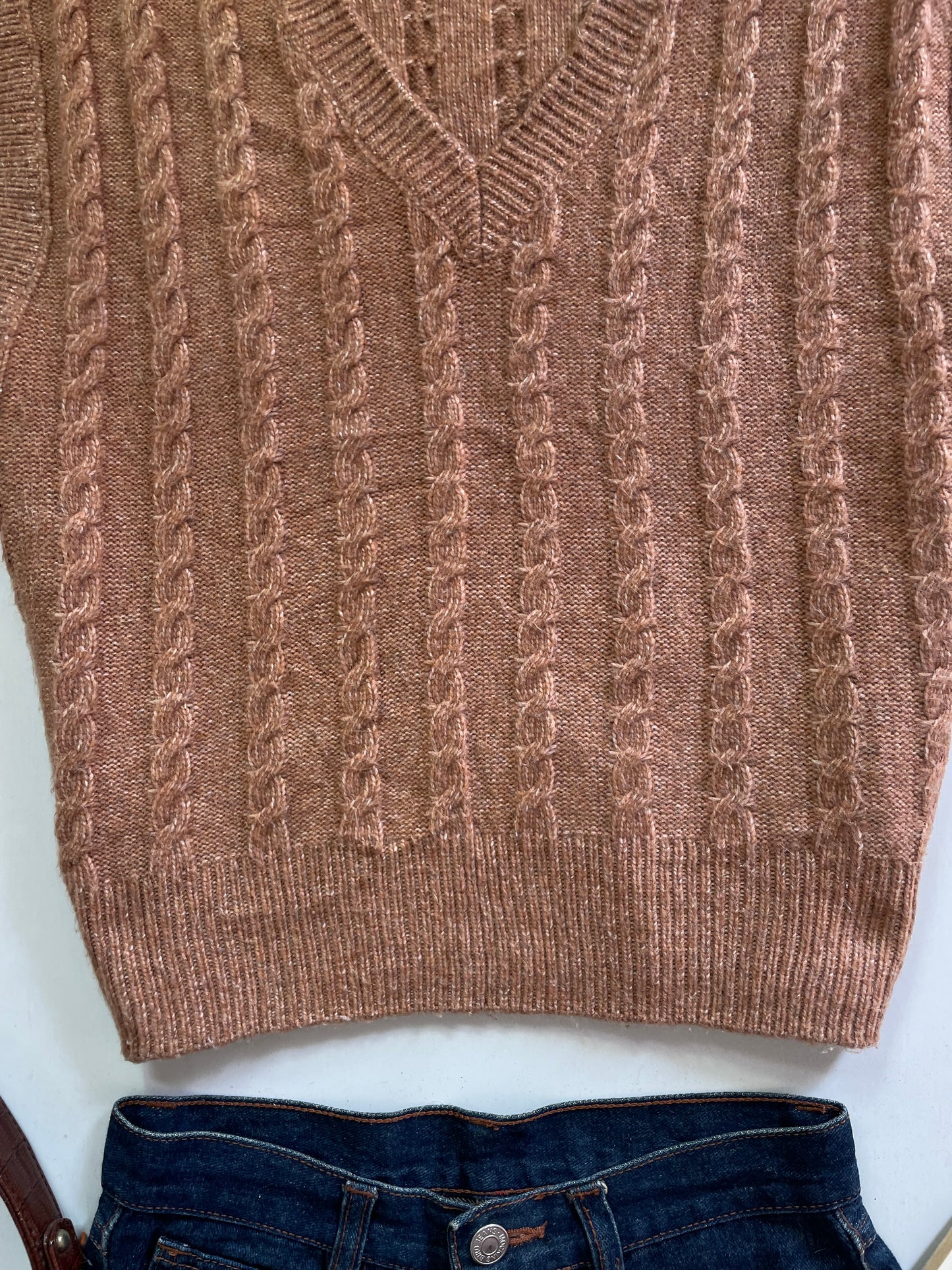 Cupcakes & Cashmere Chunky Sweater Vest-Bust 40