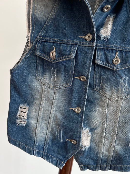 Denim Vest-Chest 30