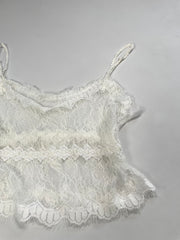 Sheer Lace Top-Bust 34