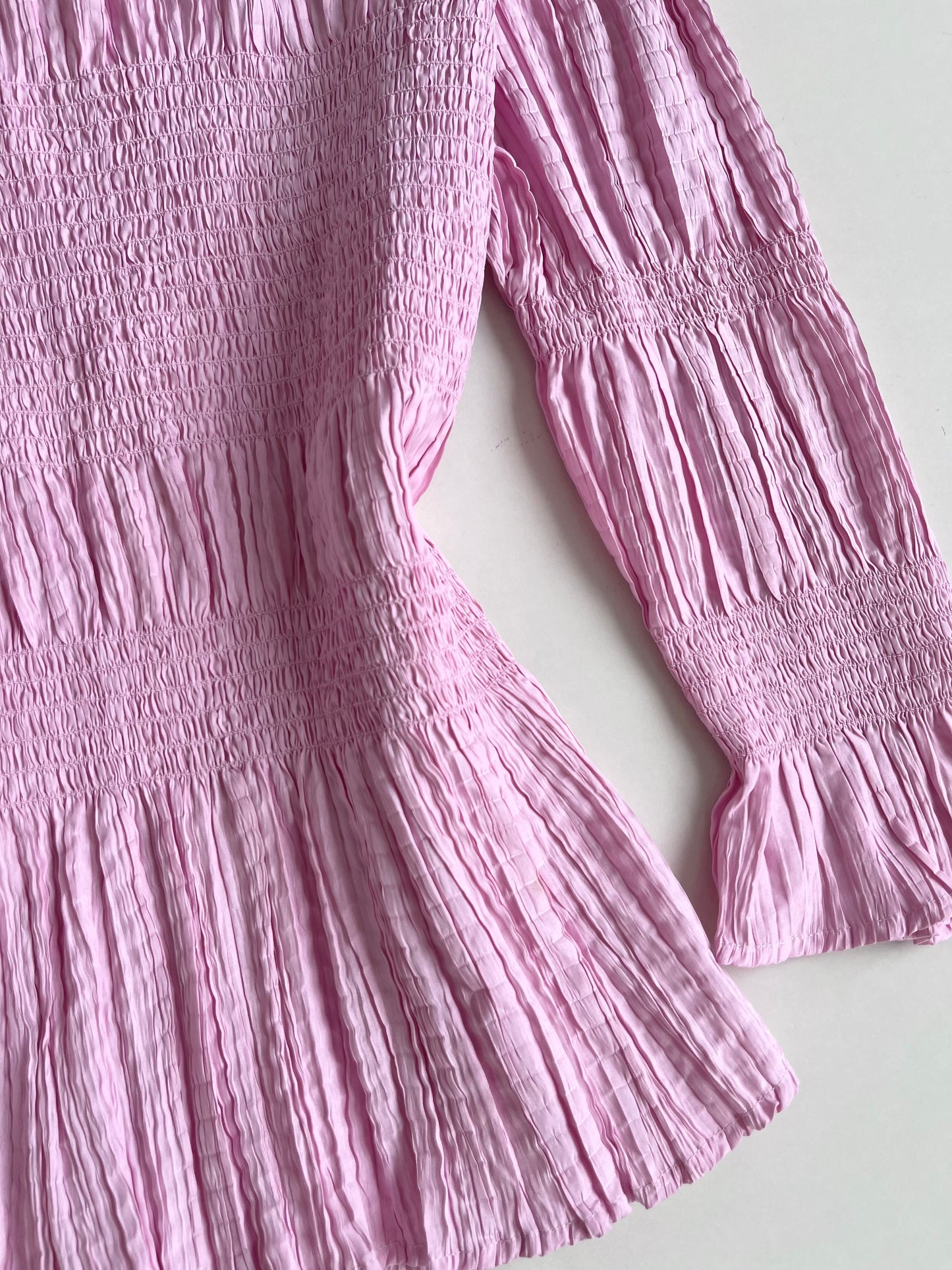 Baby Pink Textured Top-Bust 34 to 36