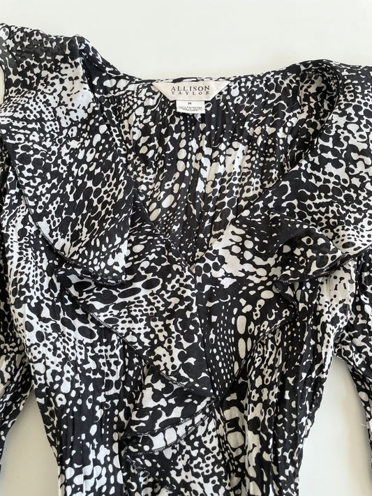 Allison Taylor Vintage Ruffle Top-Bust 36 to 38