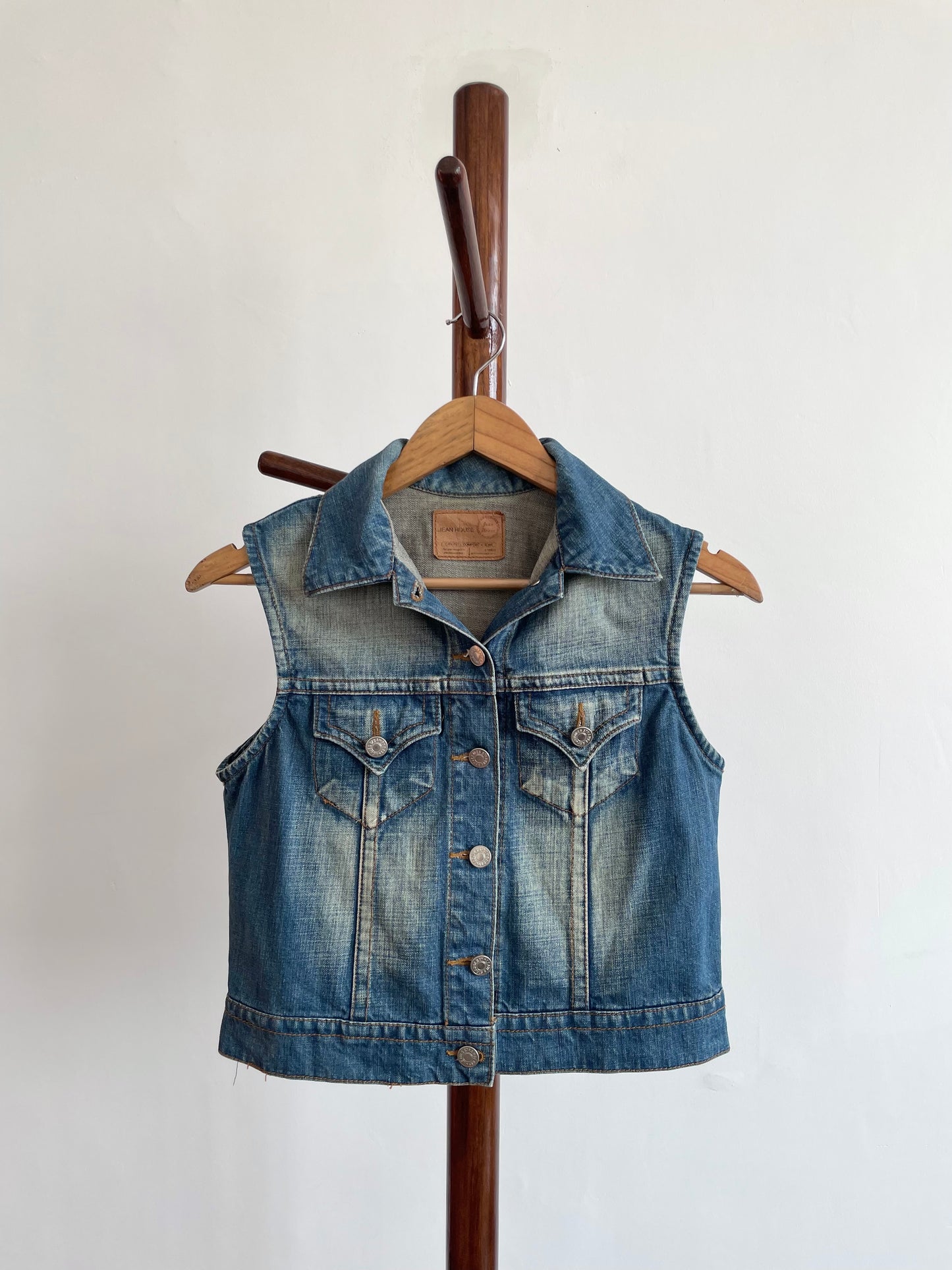 Denim Vest-Chest 34
