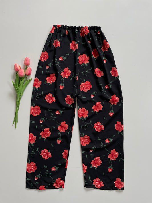 BLACK ROSE PANTS - WAIST 26 TO 30