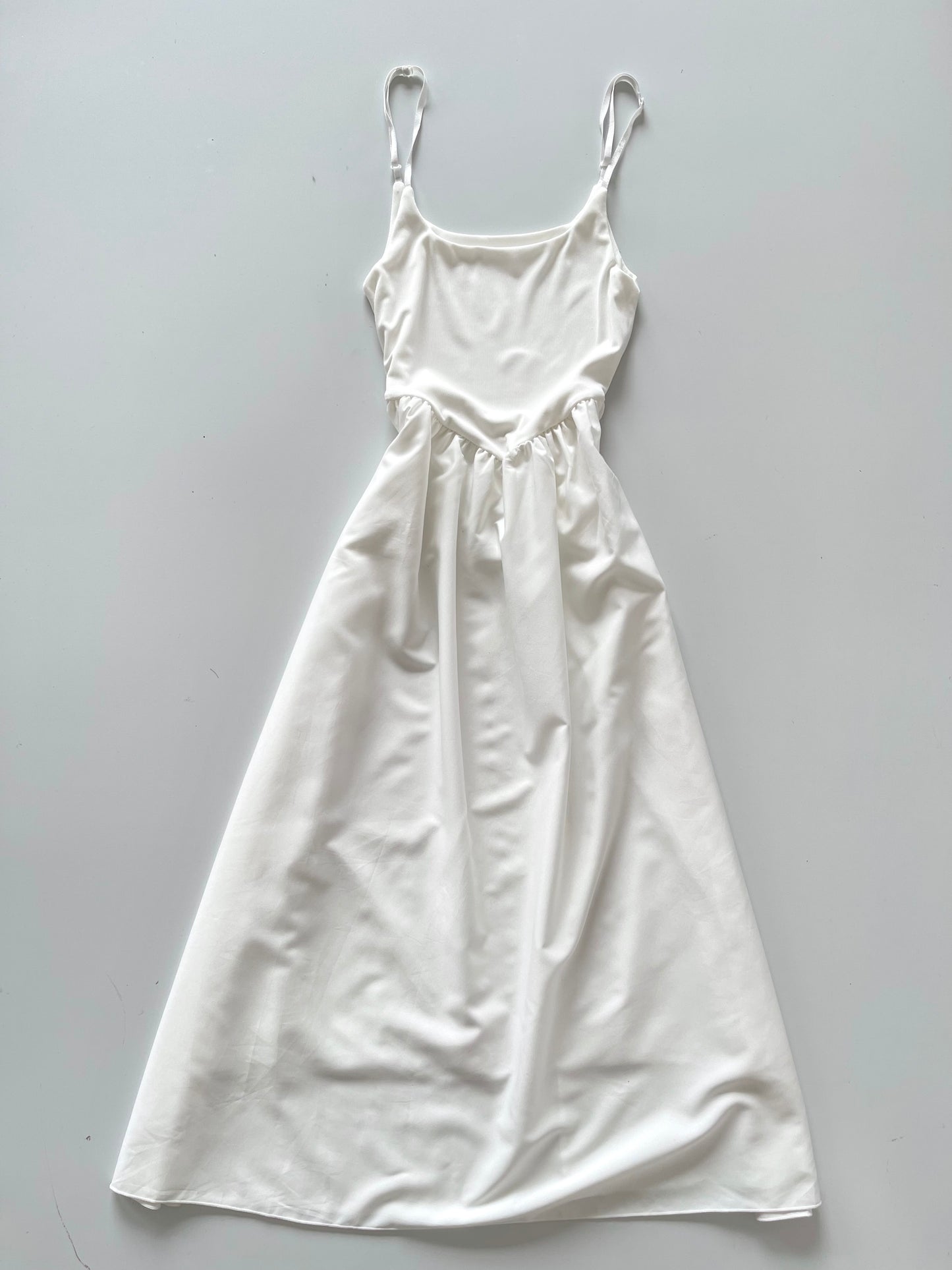 Milky White Dress-Bust 32 to 34