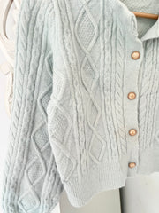 Chunky Baby Blue Pinterest Sweater-Bust 34