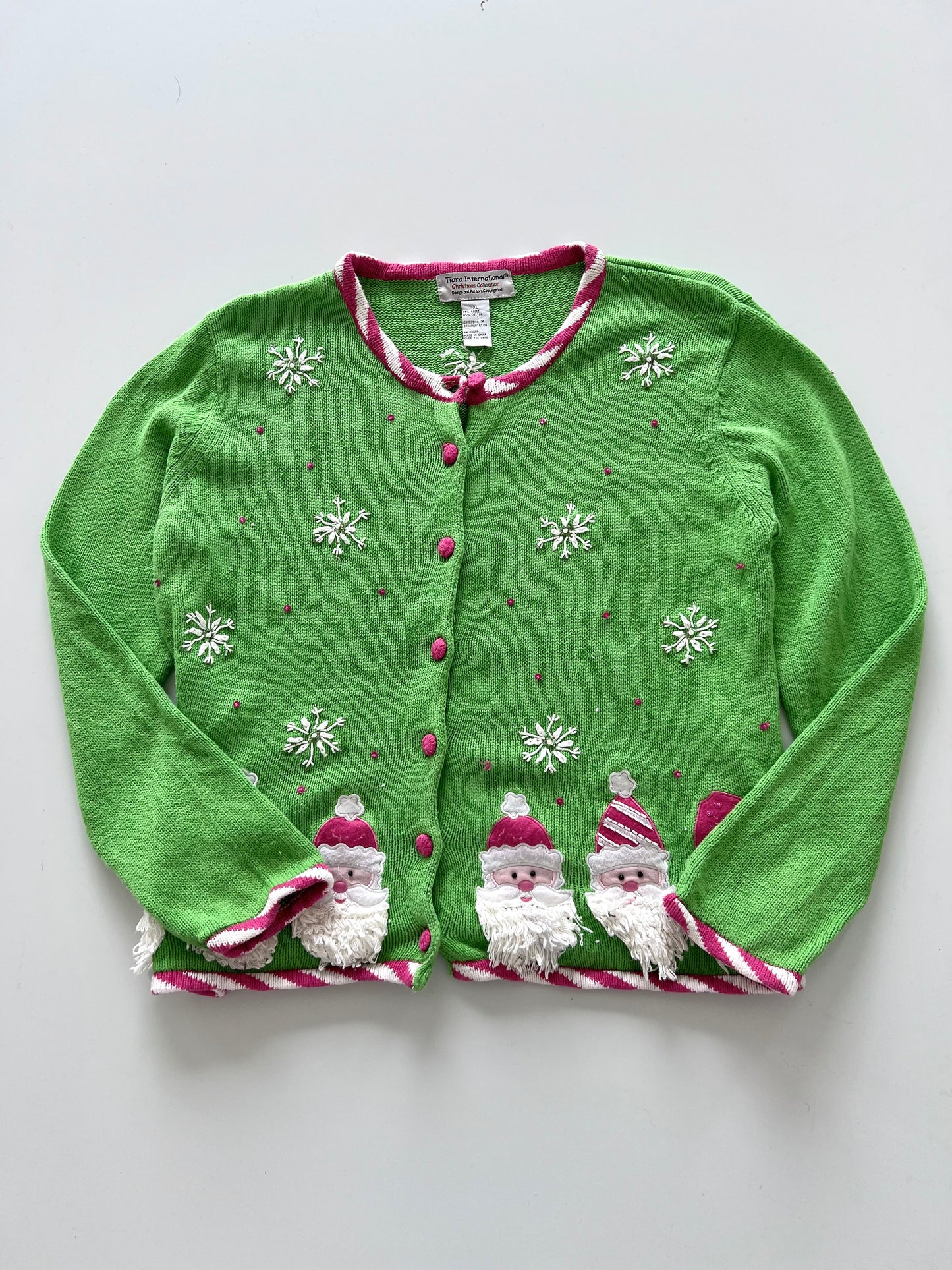 Christmas Collection Embroidered Christmas Sweater-Bust 48
