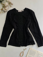 Load image into Gallery viewer, Laurence Kazar Heavily Embroidered 100% Pure Silk Top-Bust 40