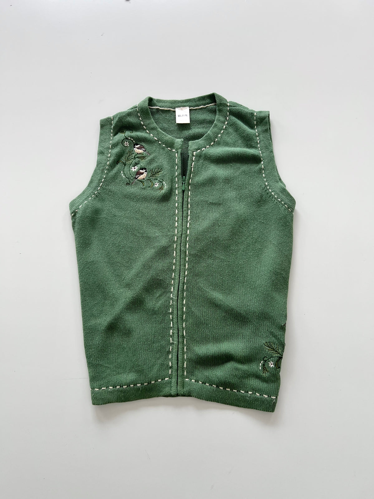 Blair Embroidered Vest Sweater-Bust 46
