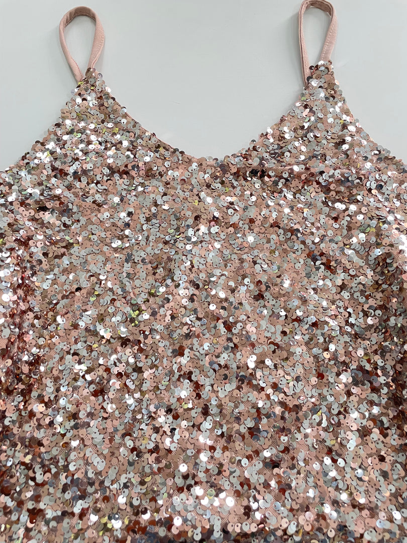 Sequin Slip Top-Bust 34