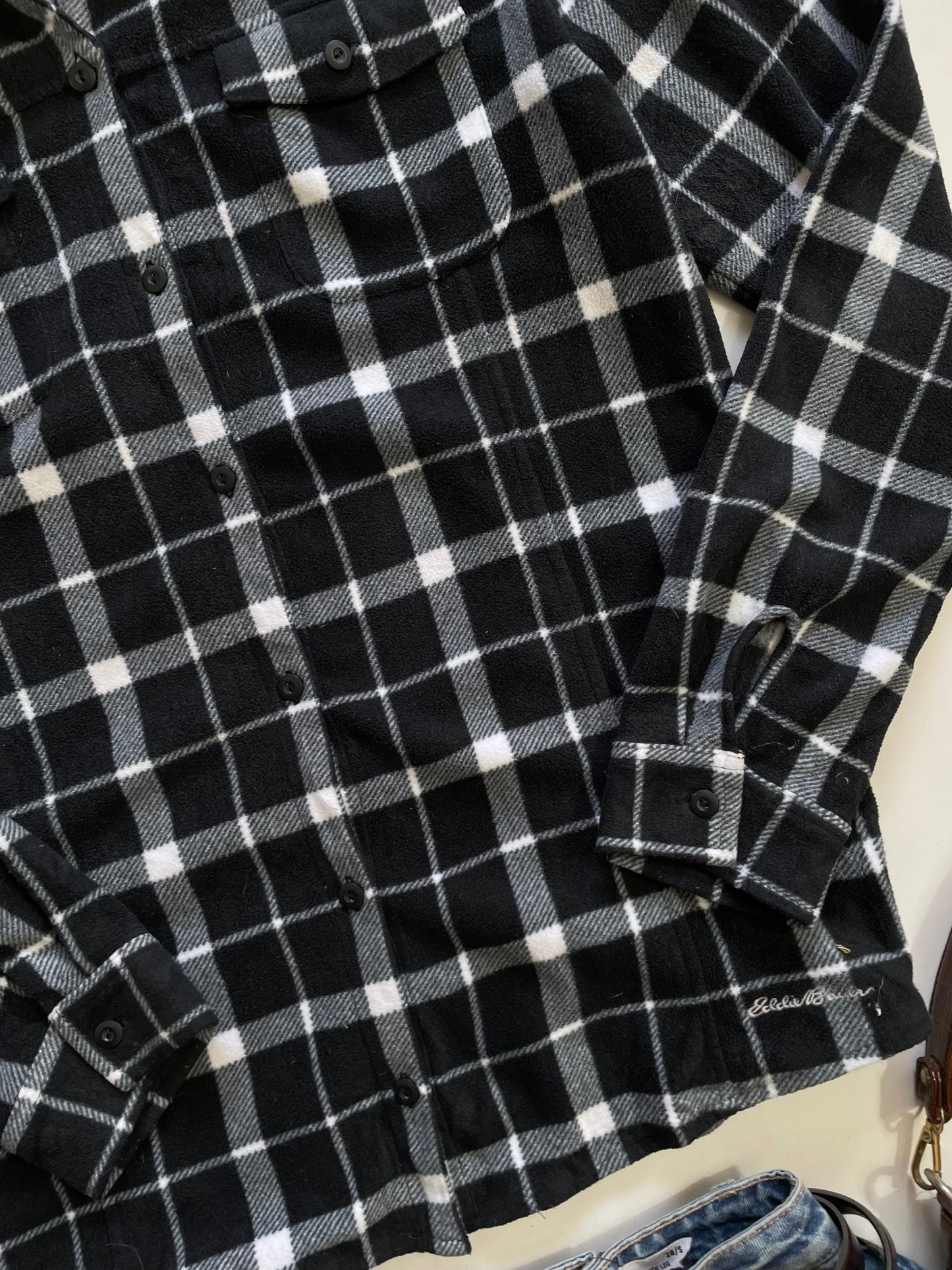 Eddie Bauer Flannel Shacket - Bust 44