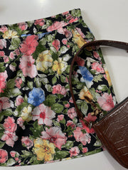 Floral Skirt with pockets-Waist 26 to 28