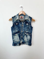 Denim Vest-Bust 30