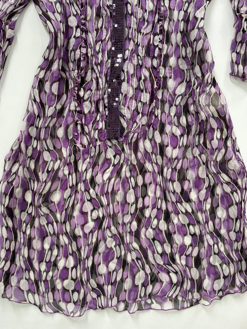 100% Silk Sequin Kurti-Bust 34