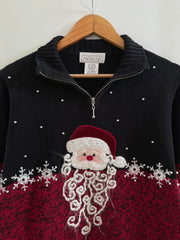 Mandal Bay Embroidered Christmas Sweater-Bust 42