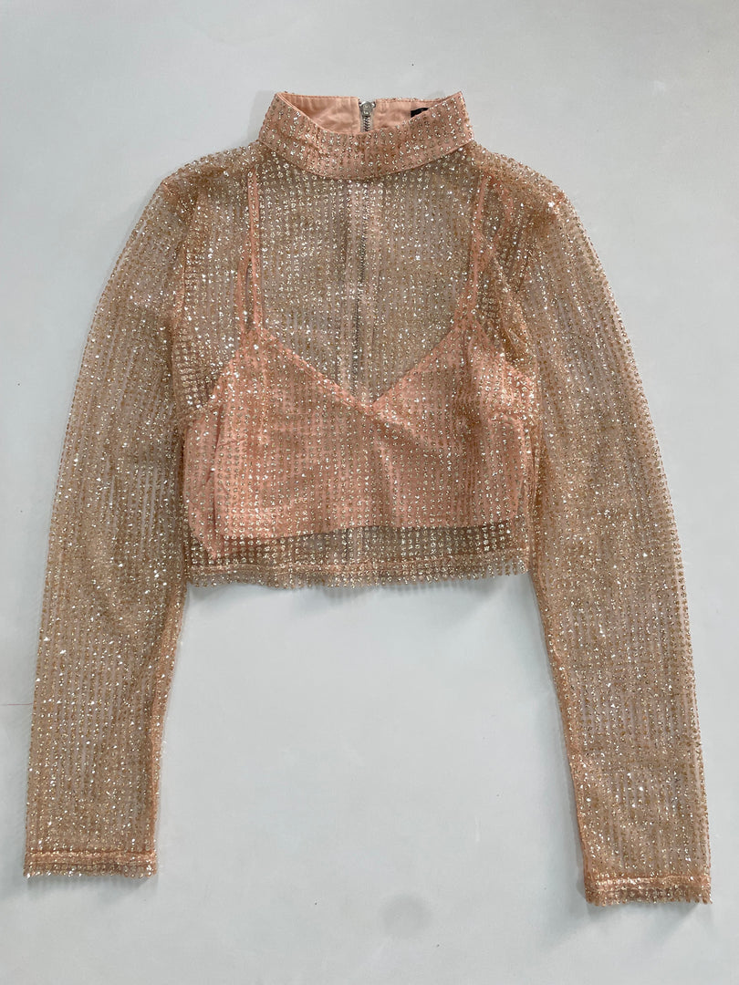 Misguided Shimmer Top-Bust 36