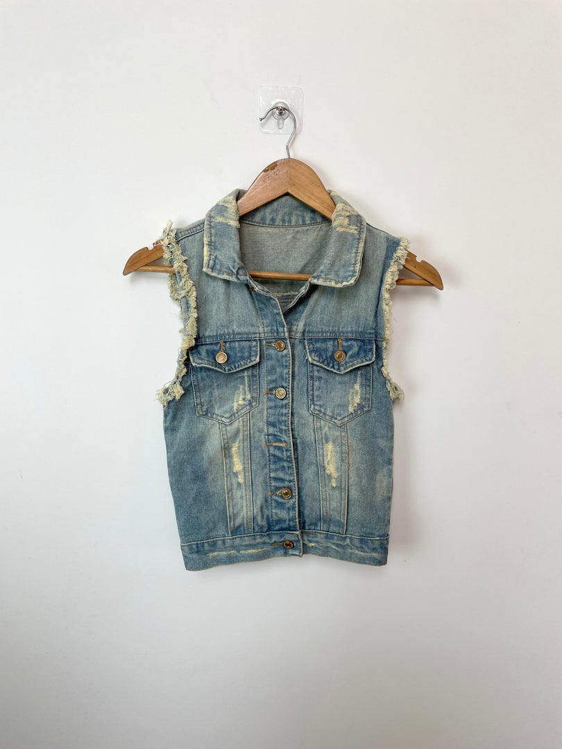 Denim Vest-Bust 28