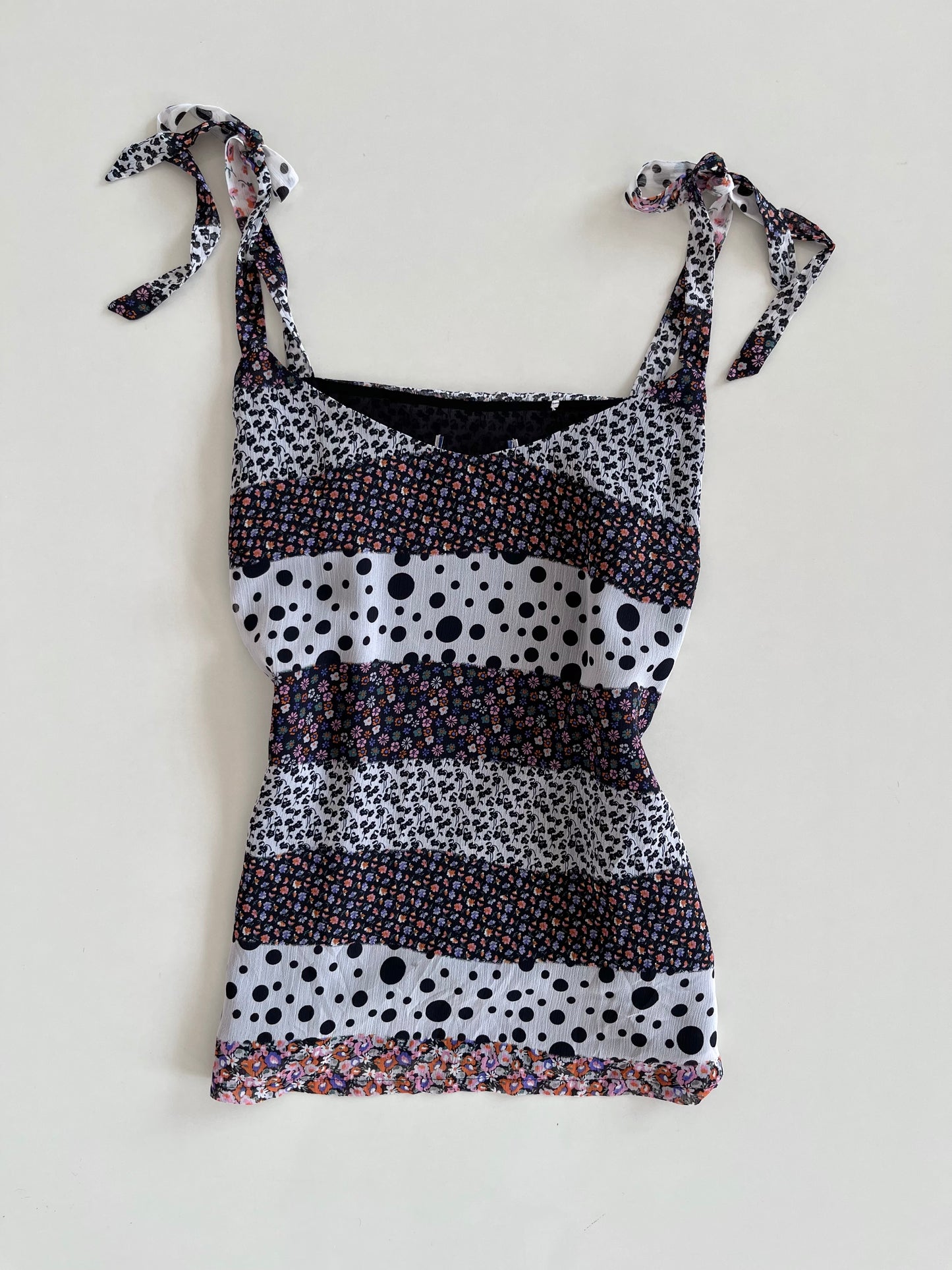 Y2k Tie Up Top-Bust 38