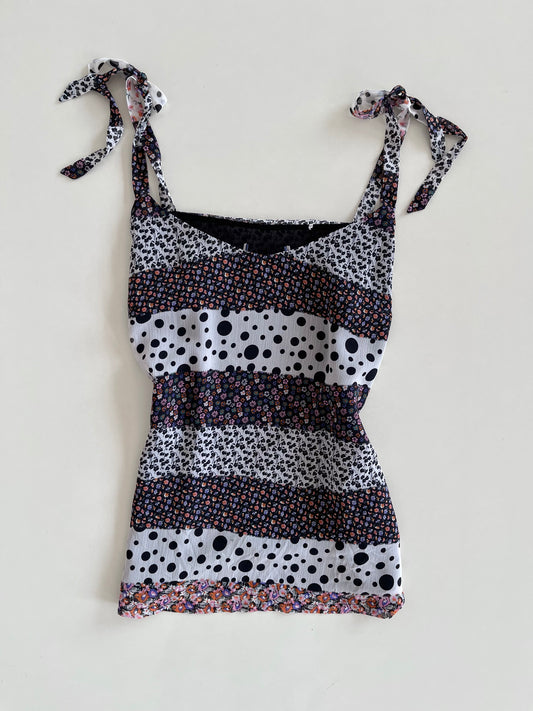 Y2k Tie Up Top-Bust 38